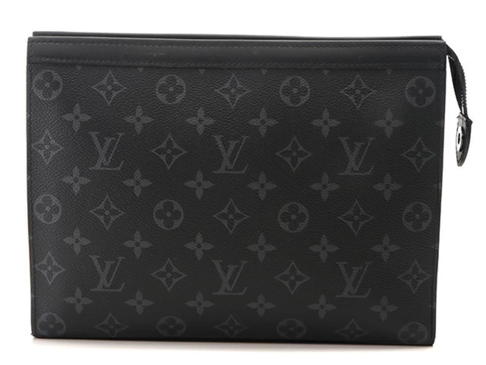 LOUIS VUITTON Pouch Clutch Pochette Voyage Monogram Eclipse Black